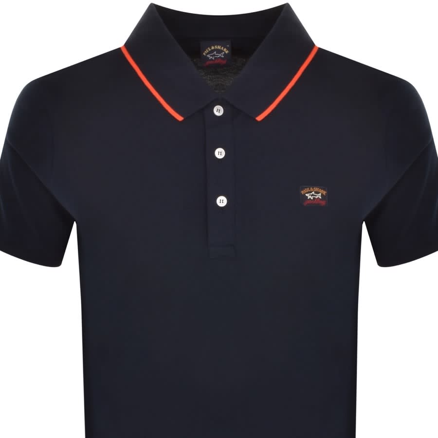 Alternative Image for ProductPaul And Shark Short Sleeved Polo T Shirt Navy2