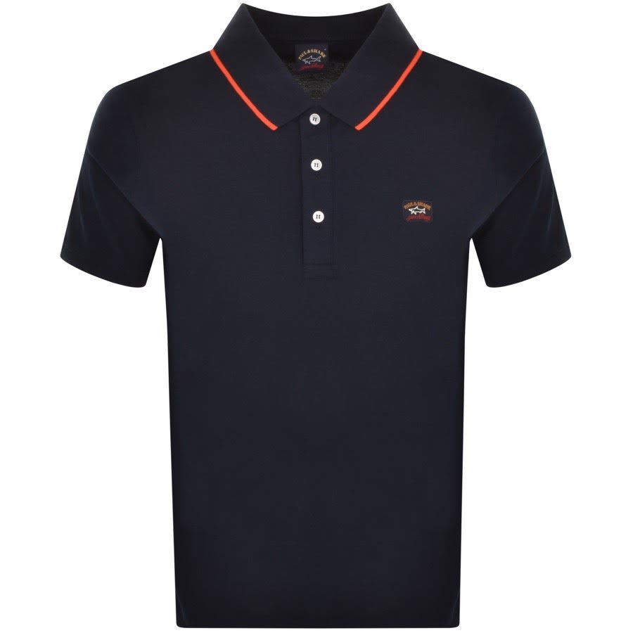 Alternative Image for ProductPaul And Shark Short Sleeved Polo T Shirt Navy1
