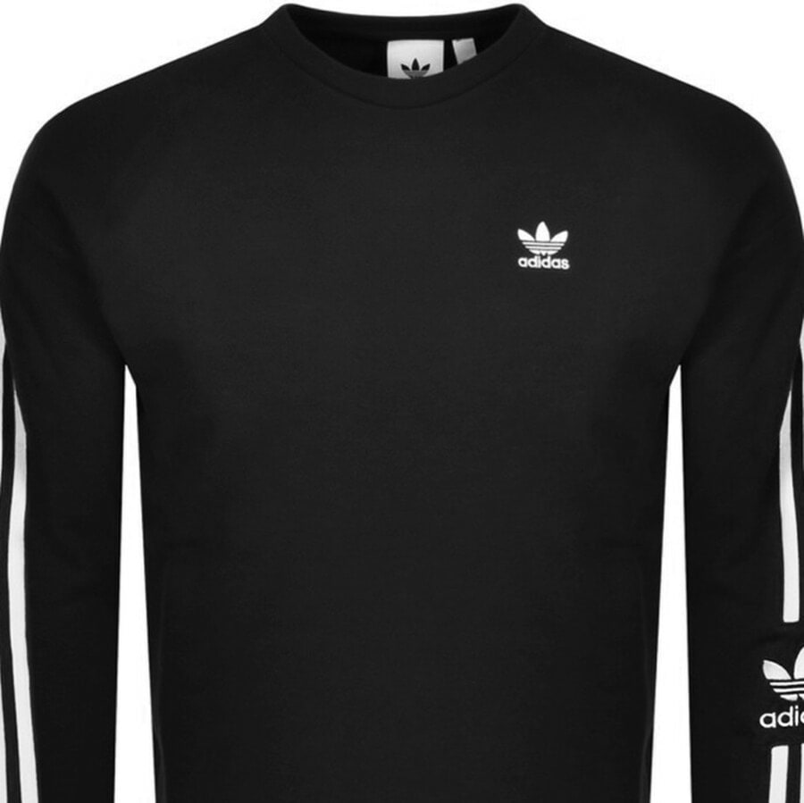 Alternative Image for ProductAdidas Originals 3 Stripes Sweatshirt Black2