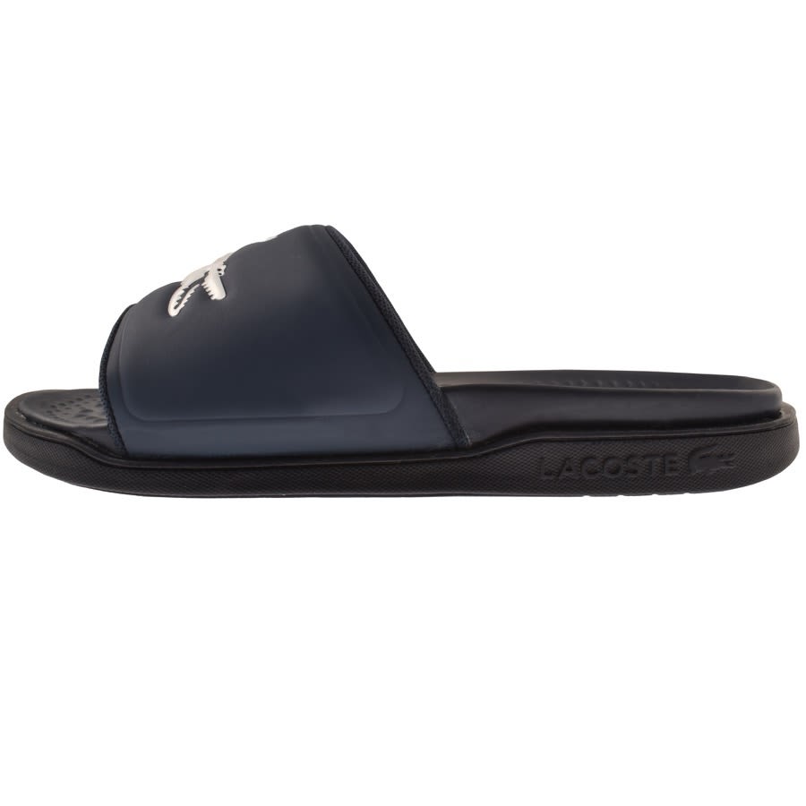 Alternative Image for ProductLacoste Croco Sliders Navy2