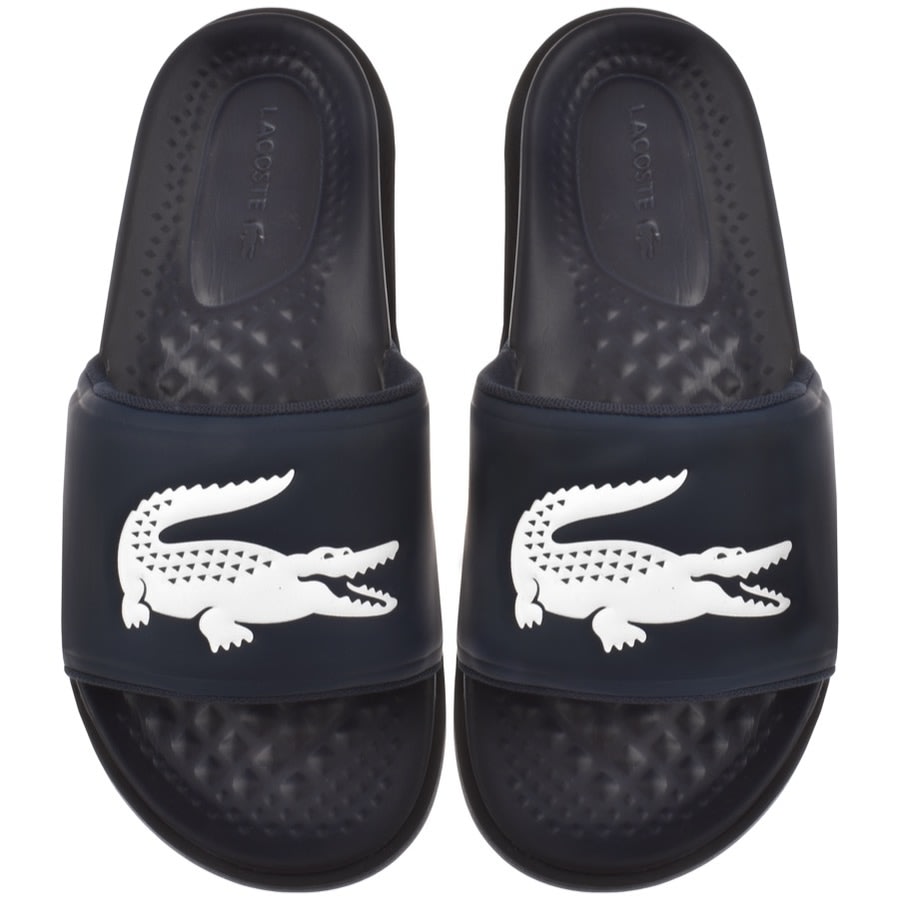 Alternative Image for ProductLacoste Croco Sliders Navy1