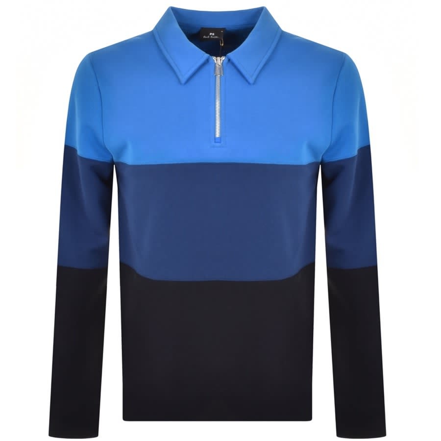 Alternative Image for ProductPS By Paul Smith Half Zip Sweatshirt Navy1