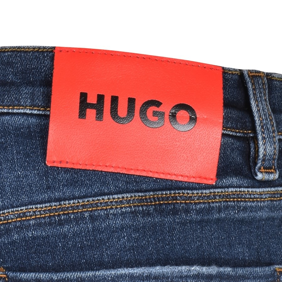 Alternative Image for ProductHUGO 708 Slim Fit Dark Wash Jeans Blue3