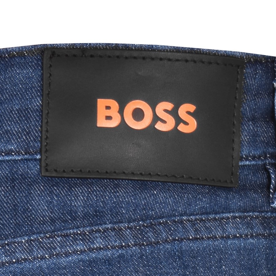 Alternative Image for ProductBOSS Maine Regular Fit Mid Wash Jeans Blue3