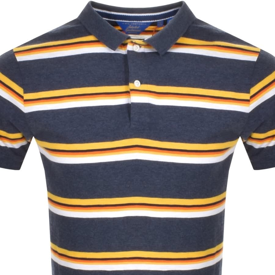 Alternative Image for ProductSuperdry Vintage Stripe Polo T Shirt Navy2