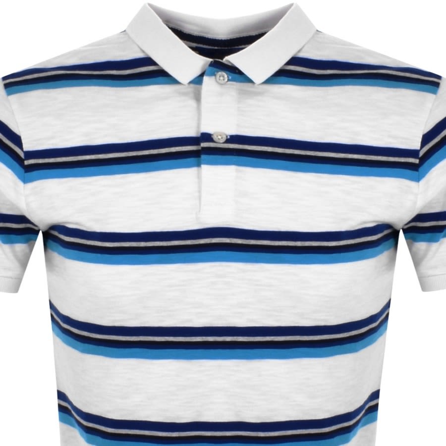 Alternative Image for ProductSuperdry Vintage Stripe Polo T Shirt White2