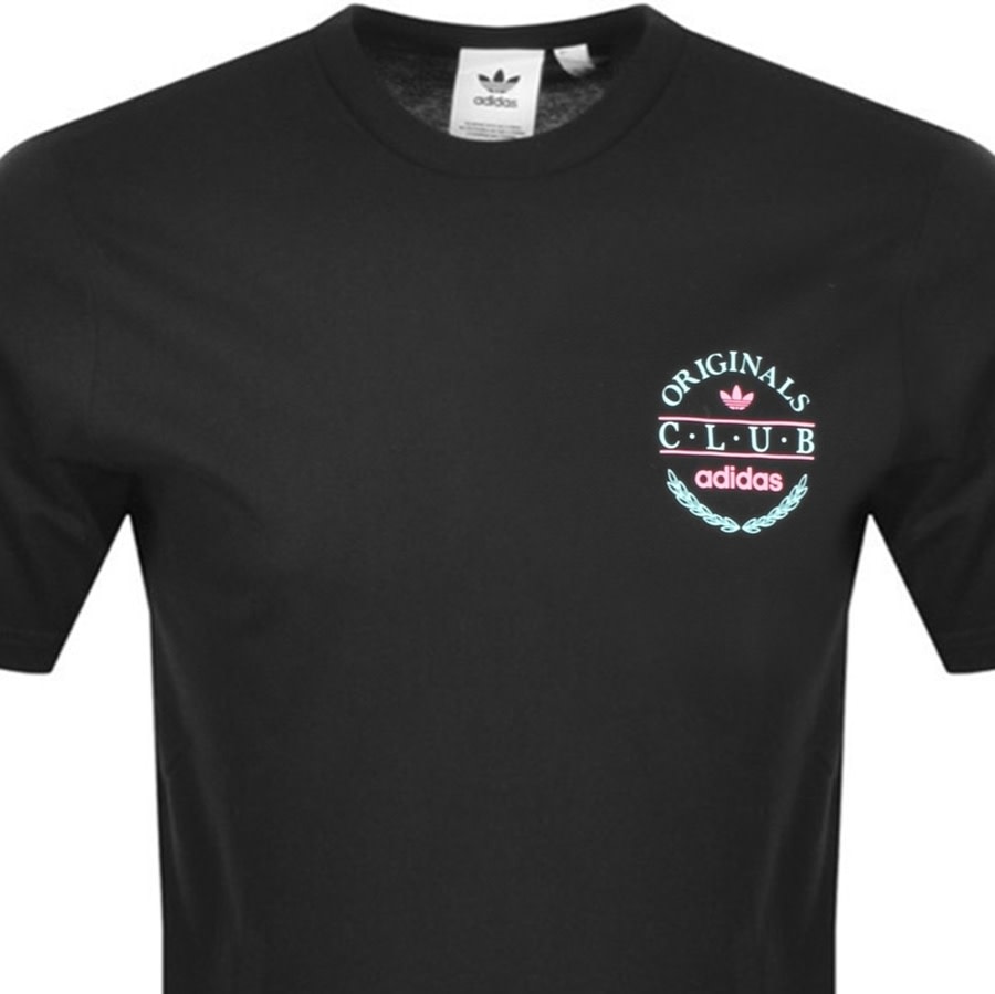 Alternative Image for Productadidas Originals Club Logo T Shirt Black2