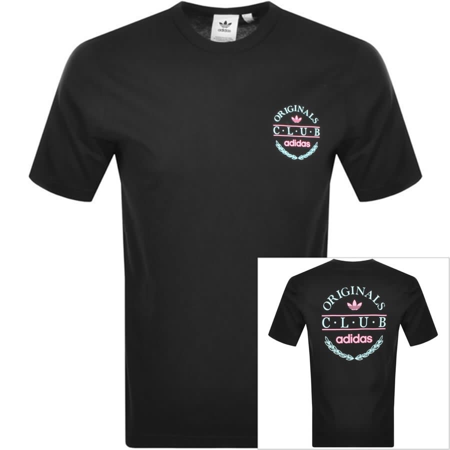 Alternative Image for Productadidas Originals Club Logo T Shirt Black1
