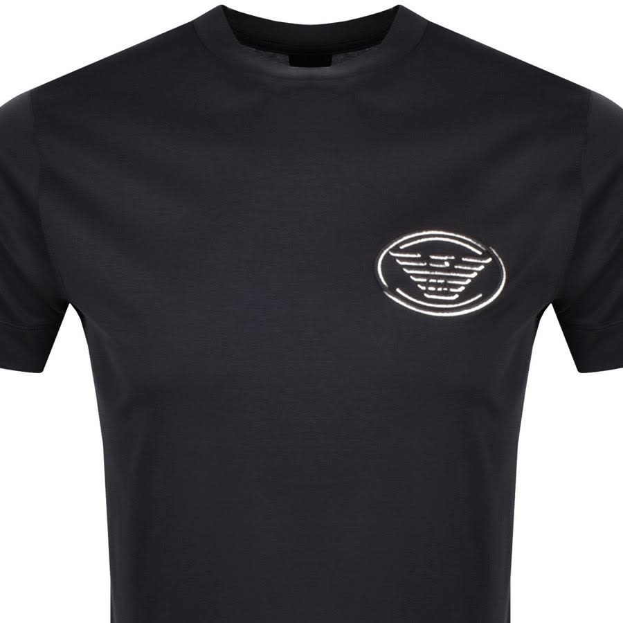 Alternative Image for ProductEmporio Armani Crew Neck Logo T Shirt Navy2