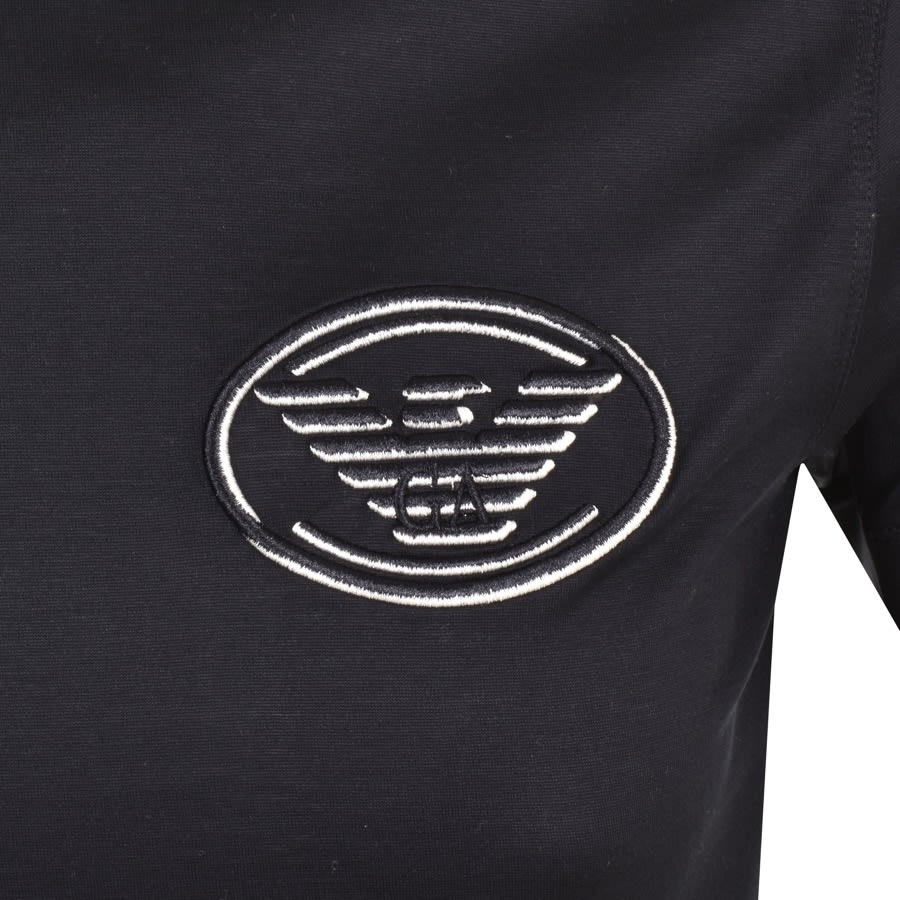 Alternative Image for ProductEmporio Armani Crew Neck Logo T Shirt Navy3