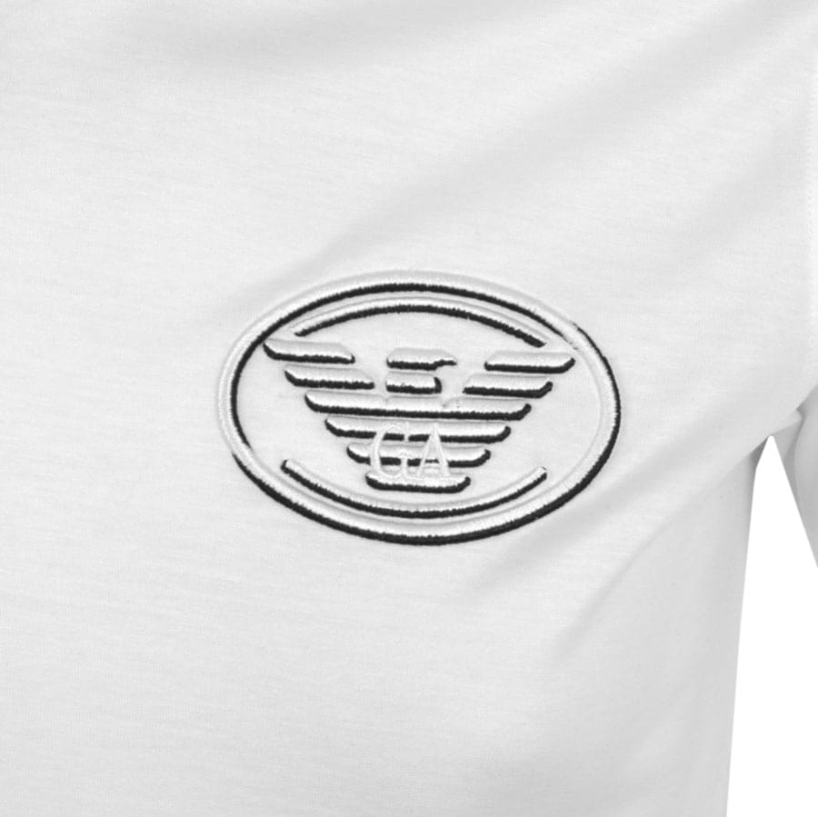 Alternative Image for ProductEmporio Armani Crew Neck Logo T Shirt White3