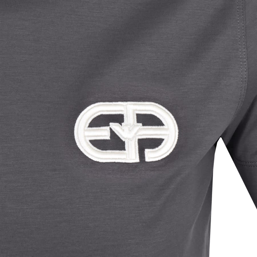 Alternative Image for ProductEmporio Armani Crew Neck Logo T Shirt Grey3