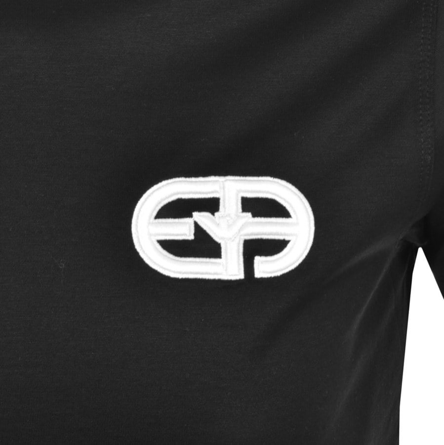 Alternative Image for ProductEmporio Armani Crew Neck Logo T Shirt Black3