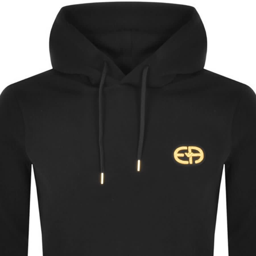 Alternative Image for ProductEmporio Armani Pullover Logo Hoodie Black2