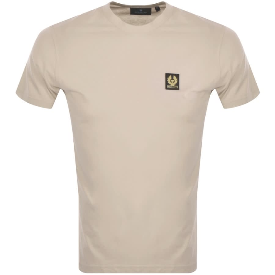 Belstaff Logo T Shirt Beige | Mainline 