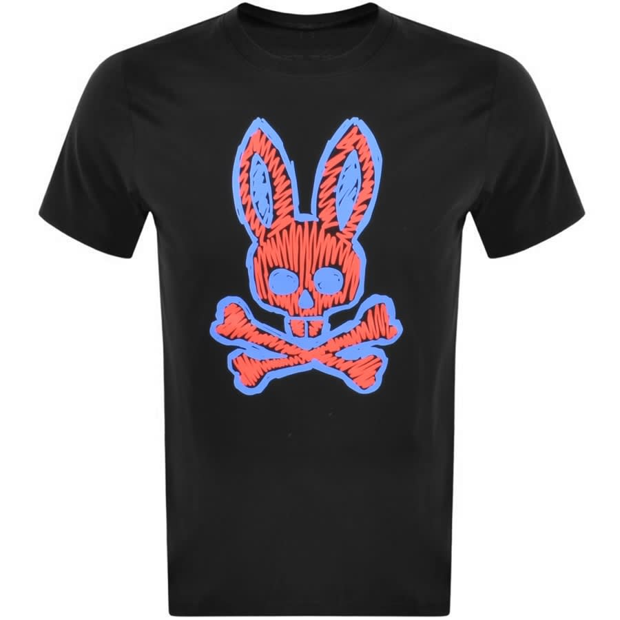 Psycho Bunny Wardell Logo T Shirt Black | Mainline Menswear