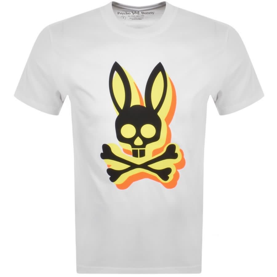 Psycho Bunny Lamport Logo T Shirt White | Mainline Menswear