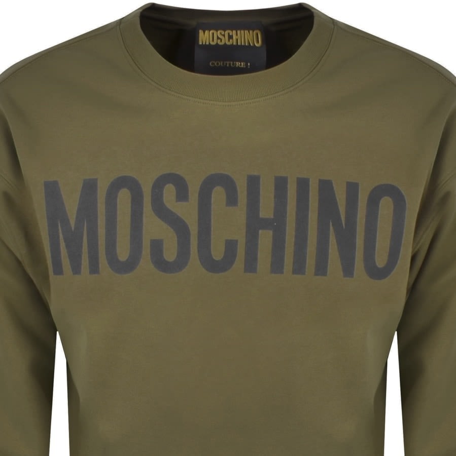 Alternative Image for ProductMoschino Logo Sweatshirt Green2
