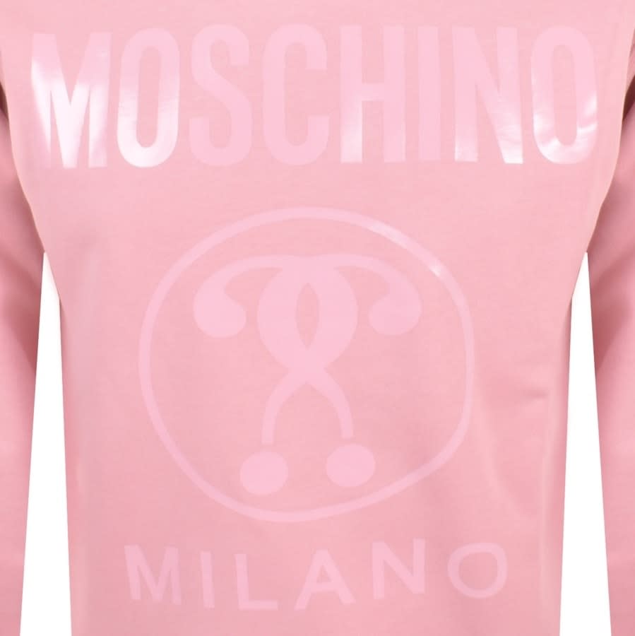 Alternative Image for ProductMoschino Milano Logo Sweatshirt Pink3