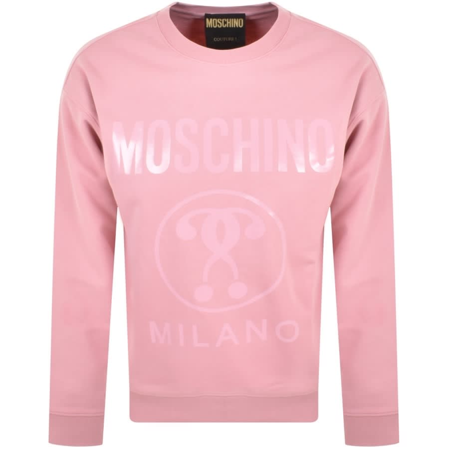 Alternative Image for ProductMoschino Milano Logo Sweatshirt Pink1