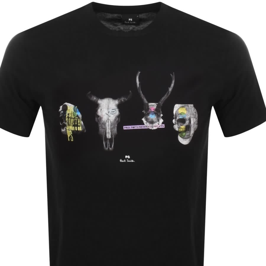 Alternative Image for ProductPS By Paul Smith Skull Slim Fit T Shirt Black2