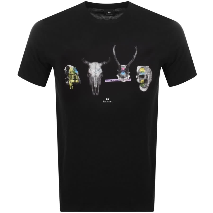 Alternative Image for ProductPS By Paul Smith Skull Slim Fit T Shirt Black1
