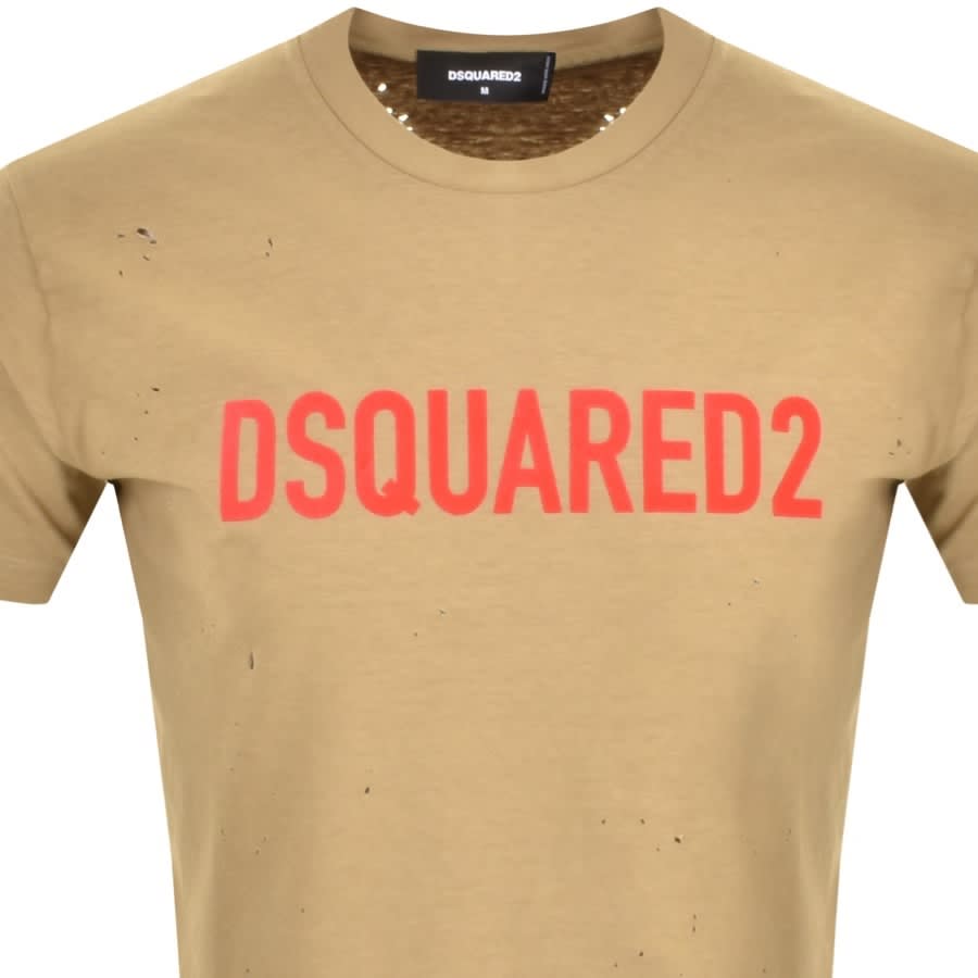 spannend Neerduwen Verplicht DSQUARED2 Cool T Shirt Brown | Mainline Menswear United States