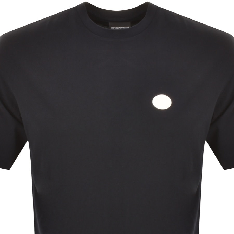 Alternative Image for ProductEmporio Armani Crew Neck Logo T Shirt Navy2