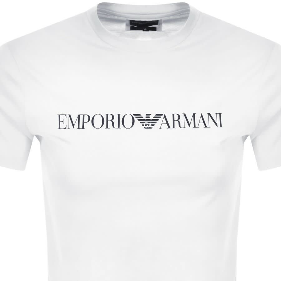 Alternative Image for ProductEmporio Armani Crew Neck Logo T Shirt White2