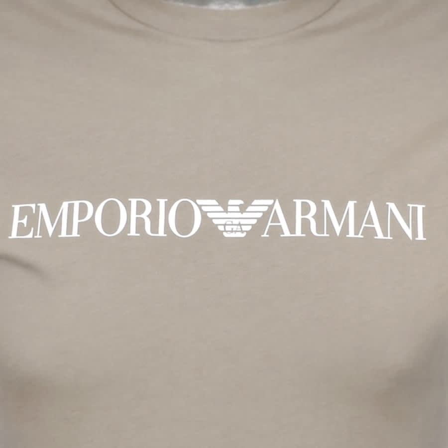Alternative Image for ProductEmporio Armani Crew Neck Logo T Shirt Grey3