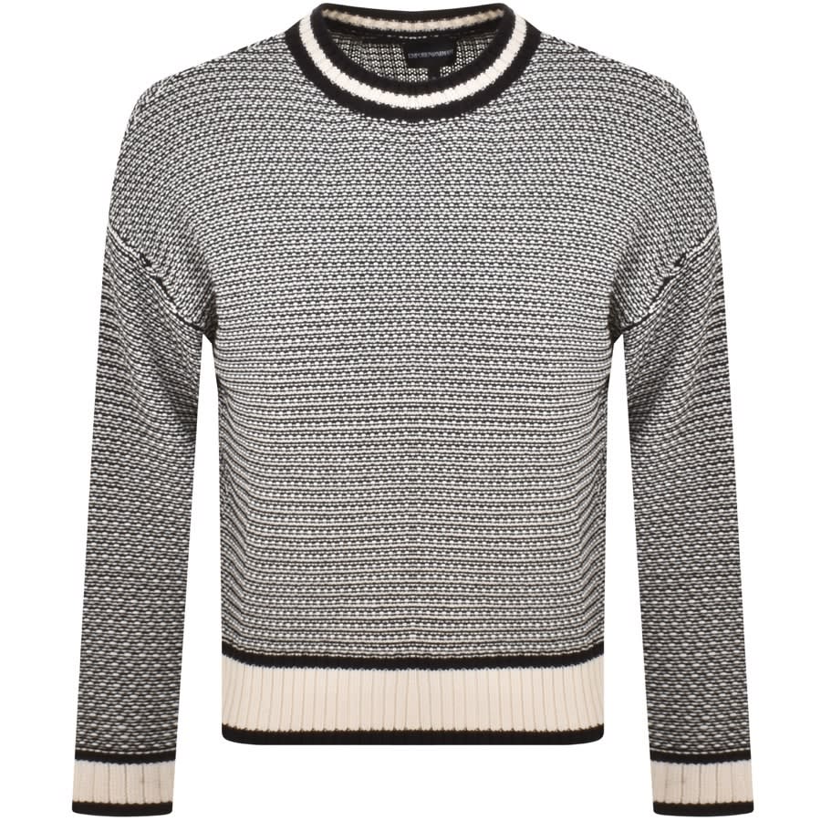Alternative Image for ProductEmporio Armani Knit Logo Sweatshirt Off White1