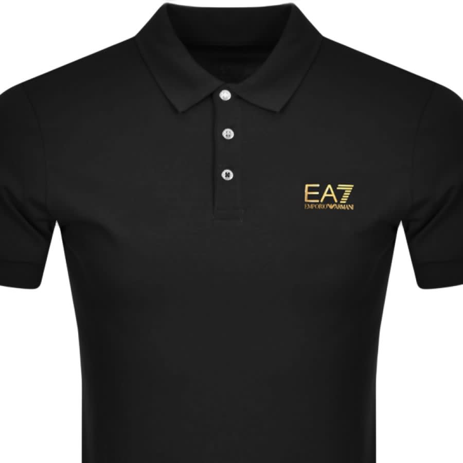 EA7 Emporio Armani Core ID Polo T Shirt Black