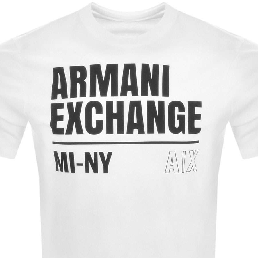 Alternative Image for ProductArmani Exchange Crew Neck Logo T Shirt White2