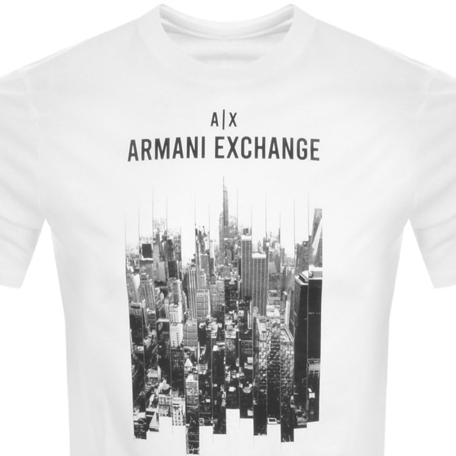 Alternative Image for ProductArmani Exchange Crew Neck Logo T Shirt White2