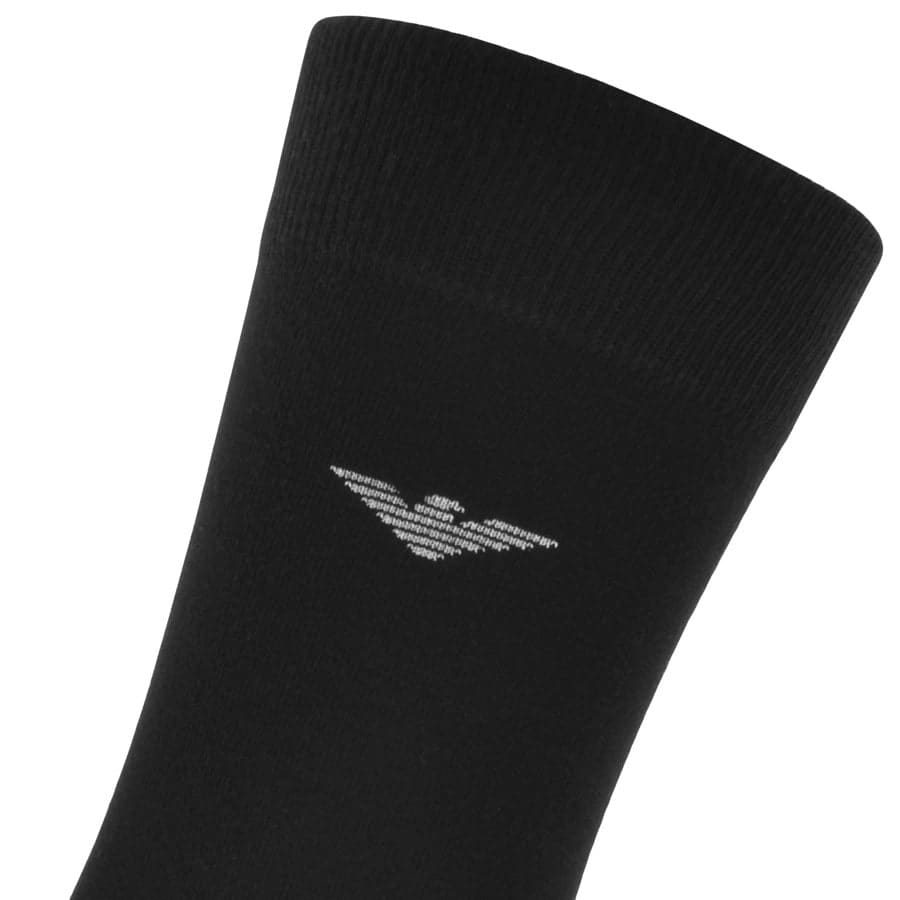 Alternative Image for ProductEmporio Armani 2 Pack Socks Black3