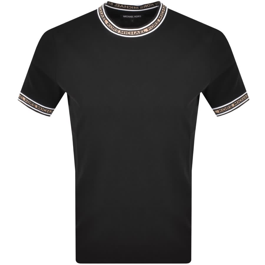 Alternative Image for ProductMichael Kors Logo Tape T Shirt Black1