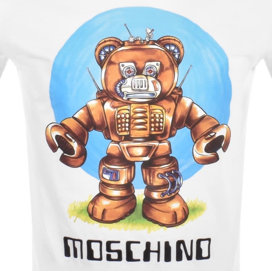 Alternative Image for ProductMoschino Bear Logo T Shirt White3