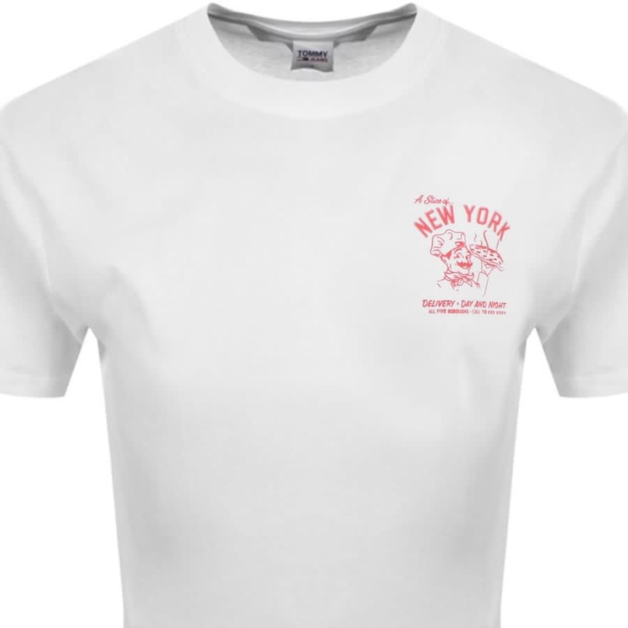 Alternative Image for ProductTommy Jeans Best Pizza Logo T Shirt White2