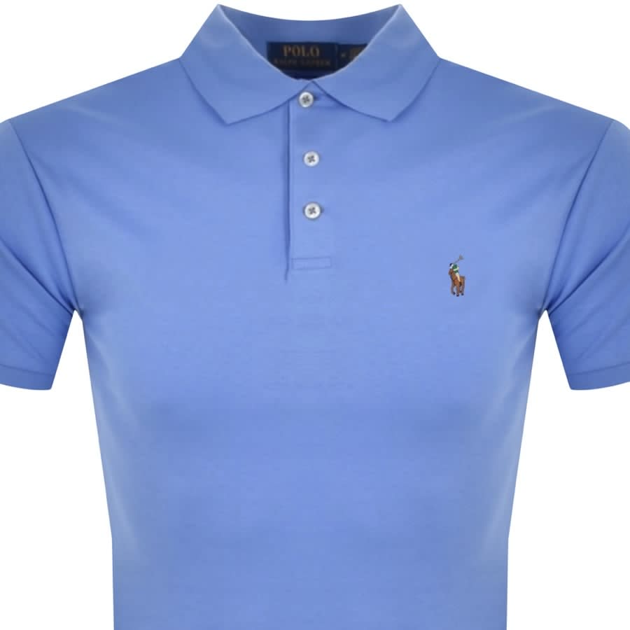 Alternative Image for ProductRalph Lauren Slim Fit Polo T Shirt Blue2
