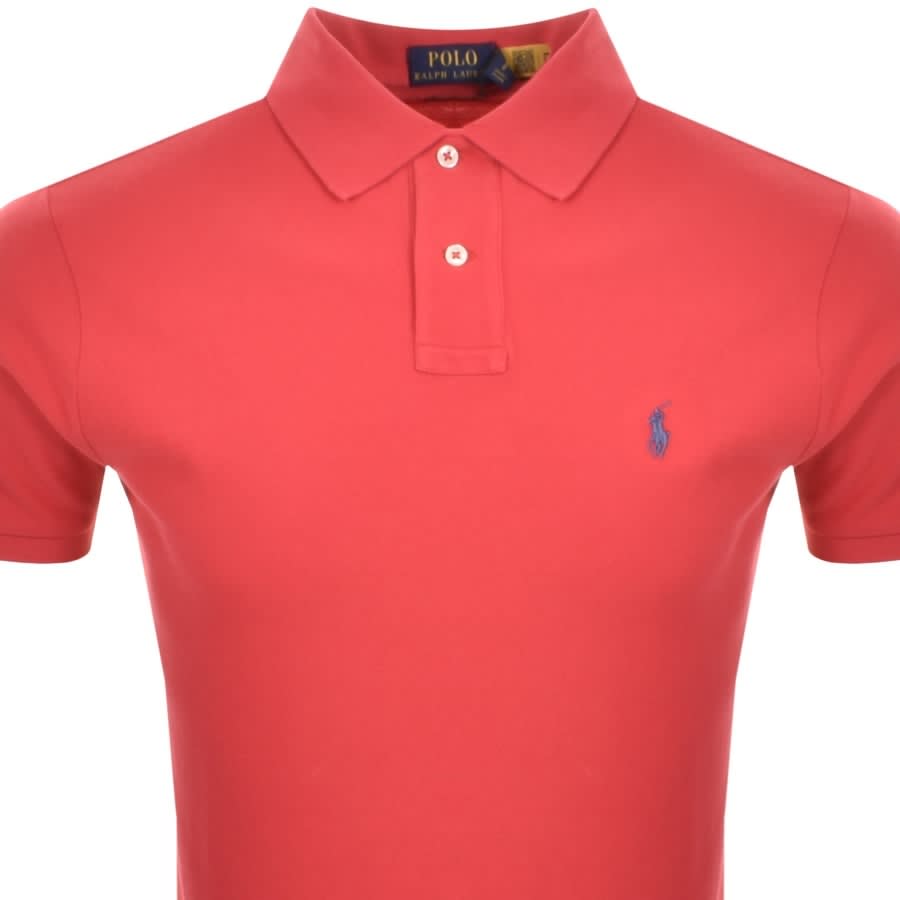 Alternative Image for ProductRalph Lauren Custom Slim Polo T Shirt Purple2