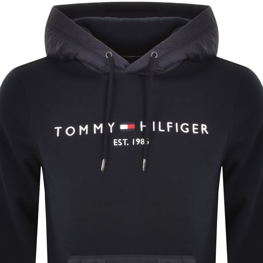 Alternative Image for ProductTommy Hilfiger Logo Hoodie Navy2