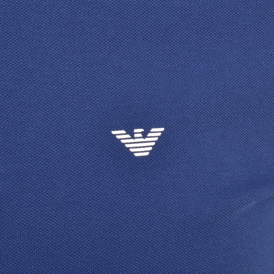 Alternative Image for ProductEmporio Armani Short Sleeved Polo T Shirt Blue3