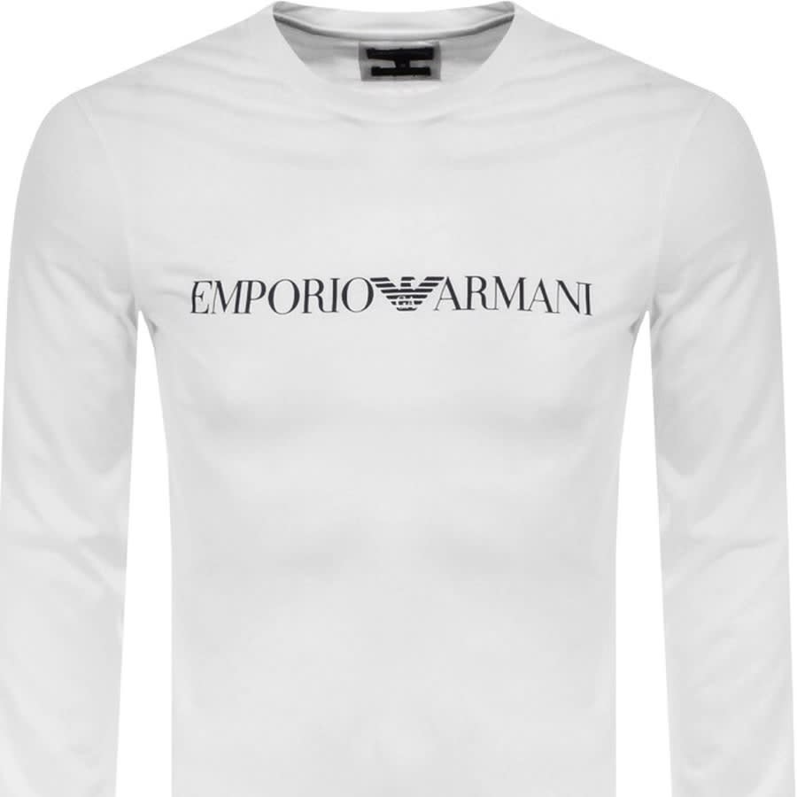 Alternative Image for ProductEmporio Armani Long Sleeved T Shirt White2