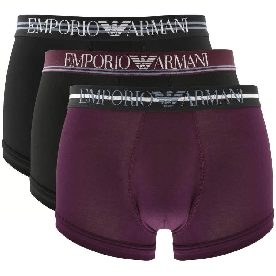 Alternative Image for ProductEmporio Armani Underwear 3 Pack Boxer Trunks Black1