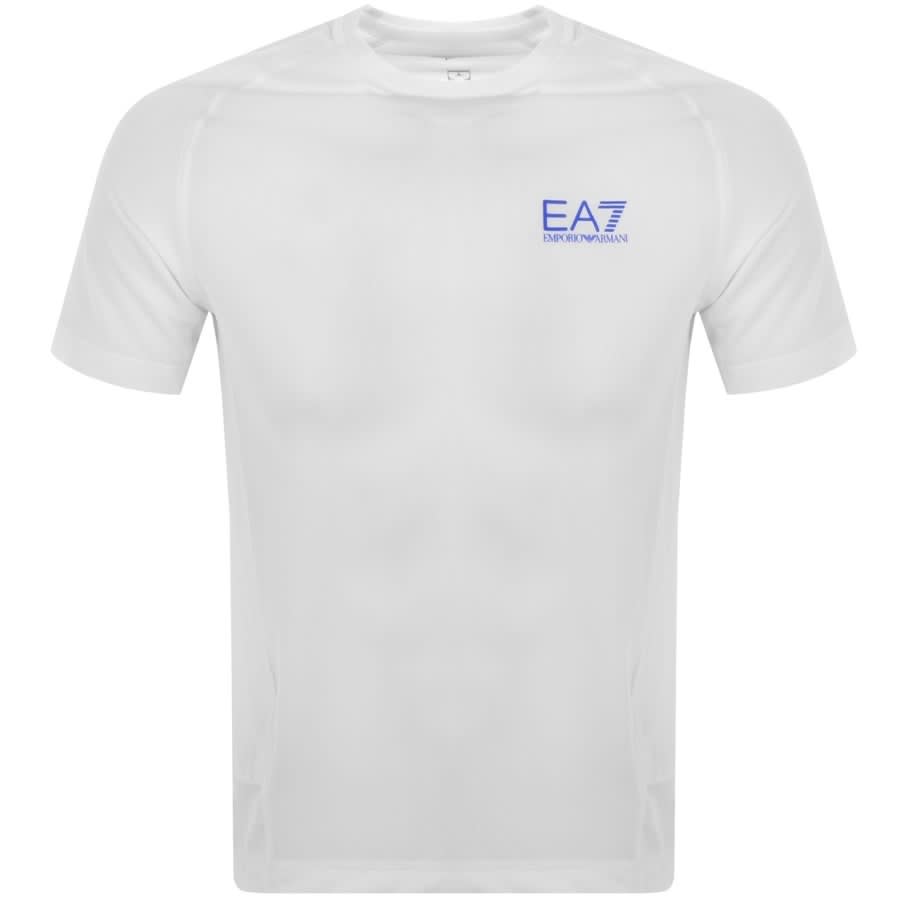 EA7 Emporio Armani Ventus7 T Shirt White | Mainline Menswear Ireland