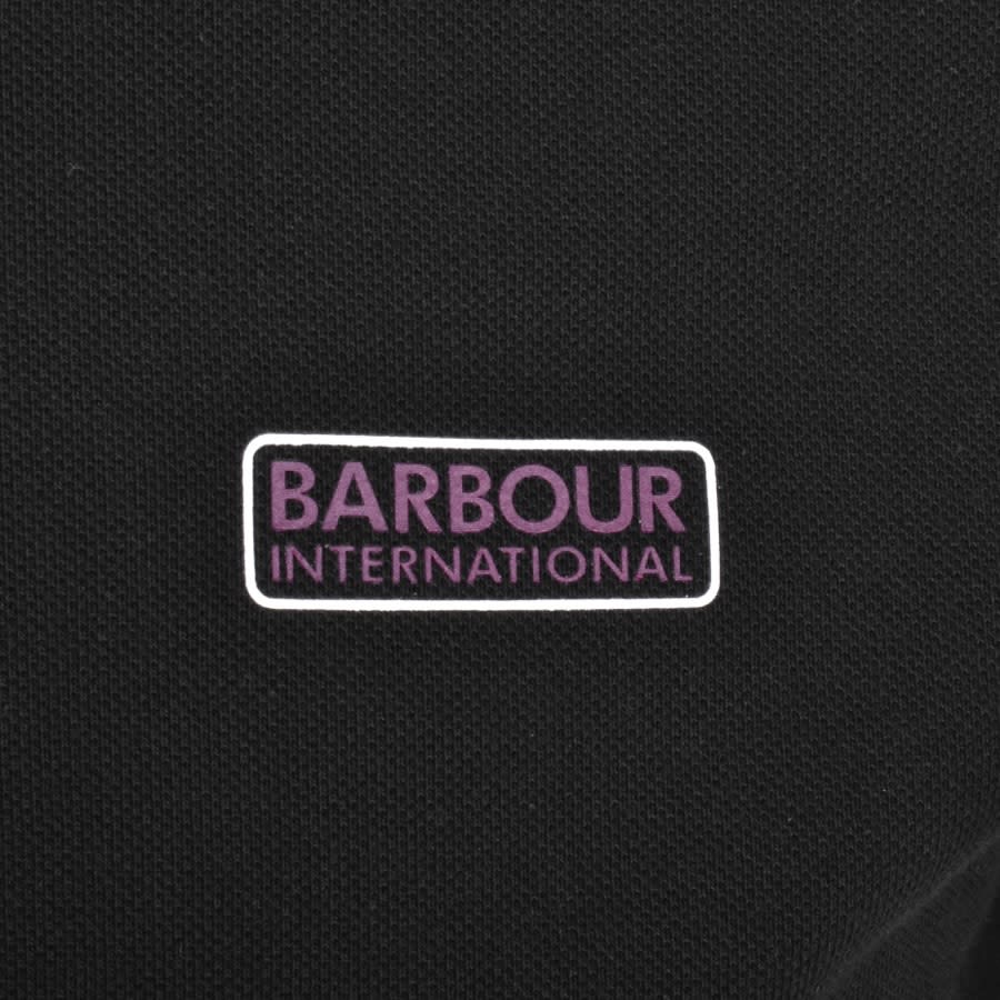 Alternative Image for ProductBarbour International Tipped Polo T Shirt Black3