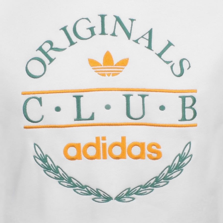 Alternative Image for Productadidas Originals Club Logo Sweatshirt White3