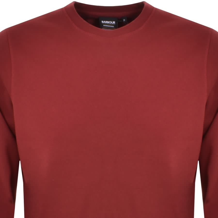 Alternative Image for ProductBarbour International Sweatshirt Burgundy2
