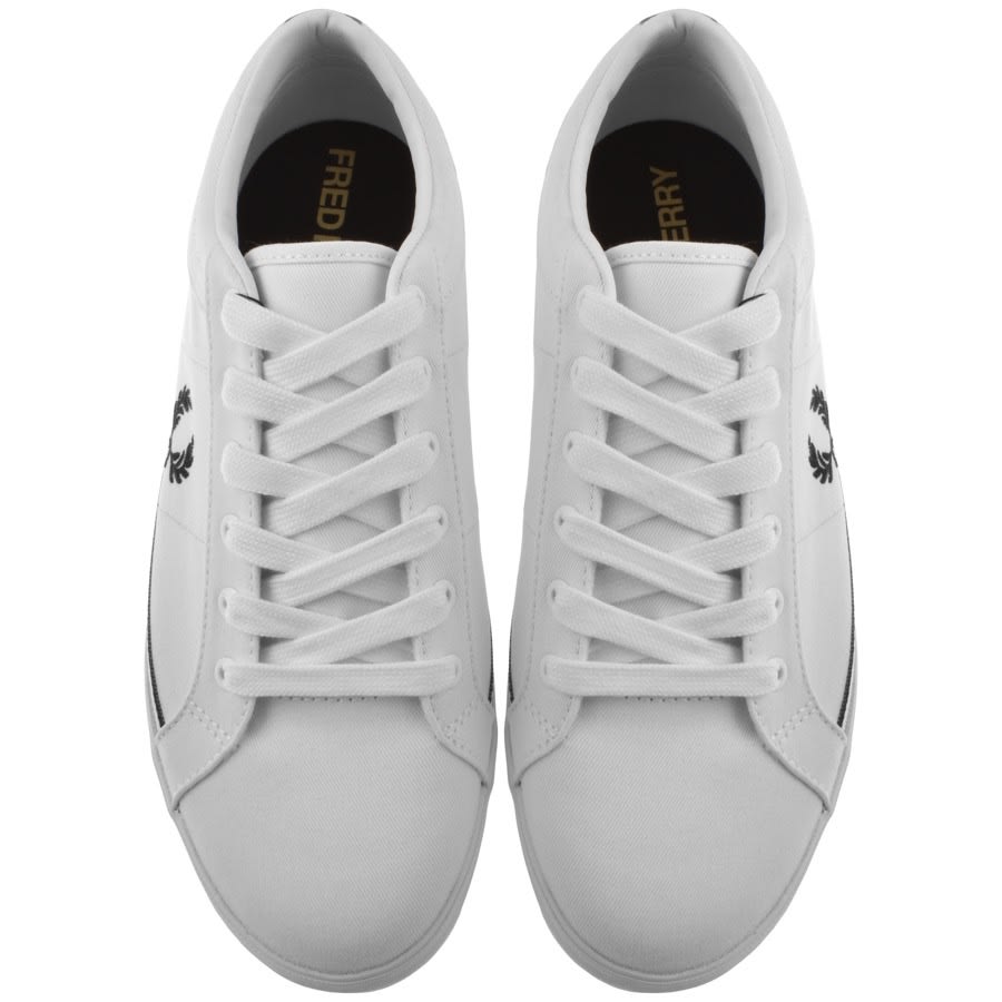 Alternative Image for ProductFred Perry Baseline Twill Trainers White3
