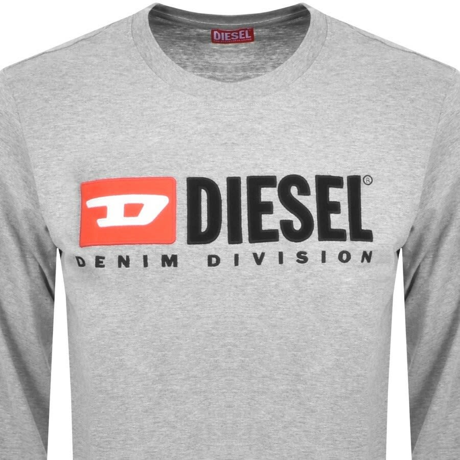 Alternative Image for ProductDiesel T Just Long Sleeve T Shirt Grey2